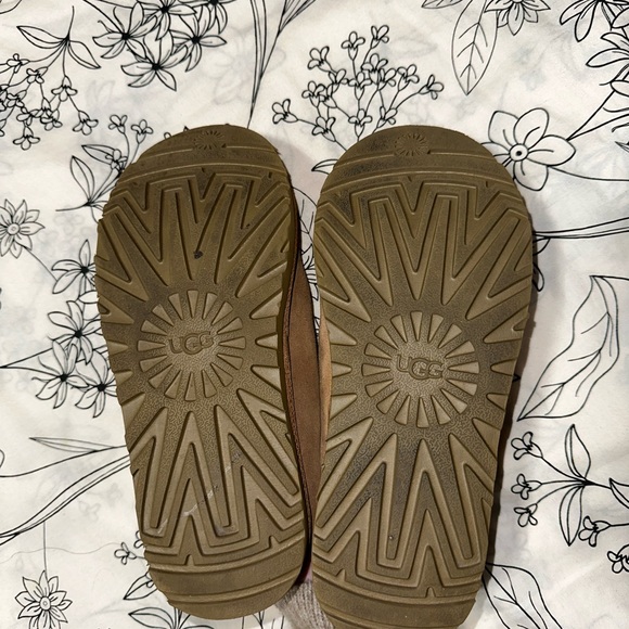 UGG Tasman Brown Suede Slippers - Picture 8 of 13